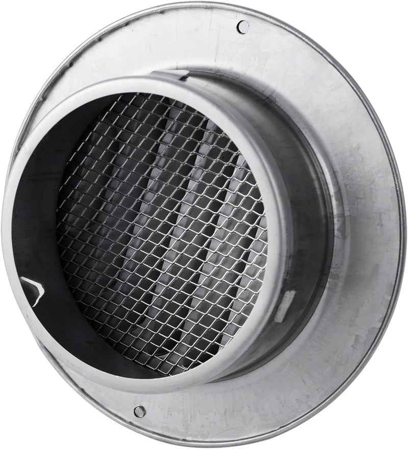 Allvent 8 Inch Wall Vent Cover Stainless Steel Round Exhaust Grille Ventilation Outlet Wall Air Vent Dryer Hood External Extractor - Image 3
